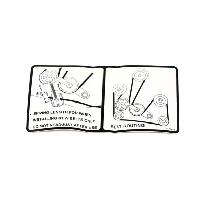 Наклейка Длина пружины ремня Bobcat, 4173484 Наклейка Длина пружины ремня Bobcat, 4173484