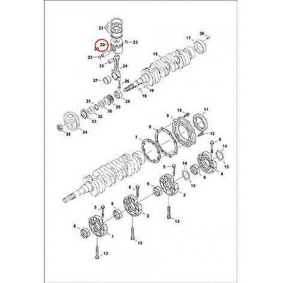 6698105 Поршень, + 0,25 mm Bobcat 6698105 Поршень, + 0,25 mm Bobcat
