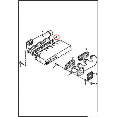 6666811 Прокладка впускного коллектора Bobcat 6666811 Прокладка впускного коллектора Bobcat