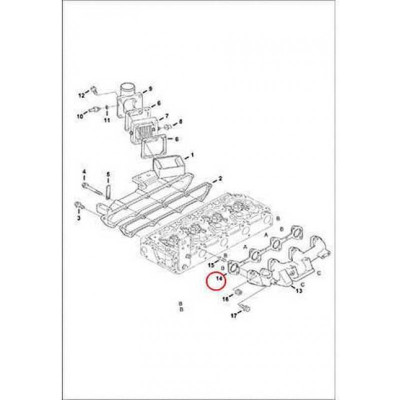 6680891 Прокладка выпускного коллектора Bobcat 6680891 Прокладка выпускного коллектора Bobcat