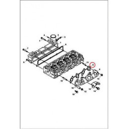 7008400 Прокладка выпускного коллектора Bobcat 7008400 Прокладка выпускного коллектора Bobcat