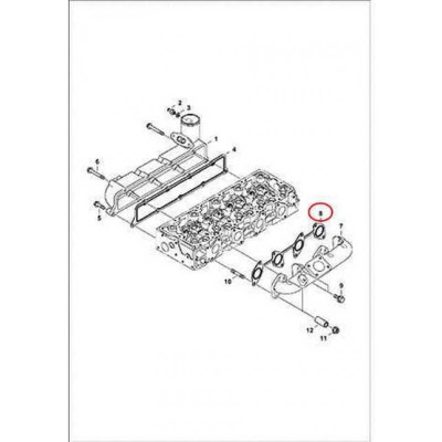7000659 Прокладка випускного колектора Bobcat 7000659 Прокладка випускного колектора Bobcat
