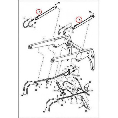 7113410 Гідроциліндр стріли Bobcat