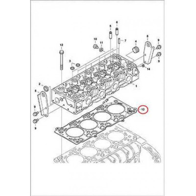 7000647 Прокладка ГБЦ (2 hole) Bobcat 7000647 Прокладка ГБЦ (2 hole) Bobcat
