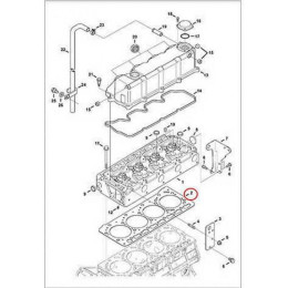 6698597 Прокладка ГБЦ (2-notch) Bobcat 6698597 Прокладка ГБЦ (2-notch) Bobcat