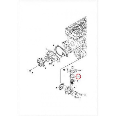 7020988 Прокладка корпусу термостата Bobcat 7020988 Прокладка корпусу термостата Bobcat
