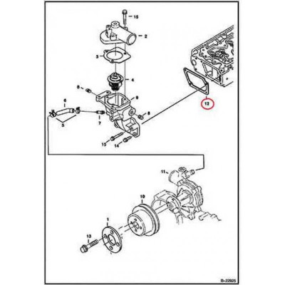 6680849 Прокладка корпуса термостата Bobcat 6680849 Прокладка корпуса термостата Bobcat