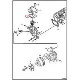 6685955 Прокладка кришки термостата Bobcat 6685955 Прокладка кришки термостата Bobcat
