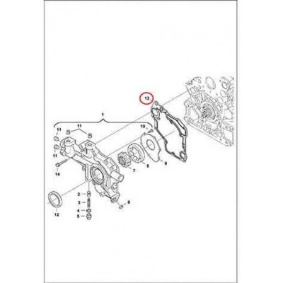 7000650 Прокладка кришки передньої Bobcat 7000650 Прокладка кришки передньої Bobcat