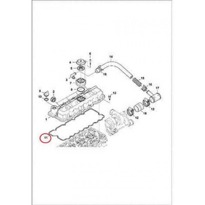7008409 Прокладка крышки клапанов Bobcat 7008409 Прокладка крышки клапанов Bobcat