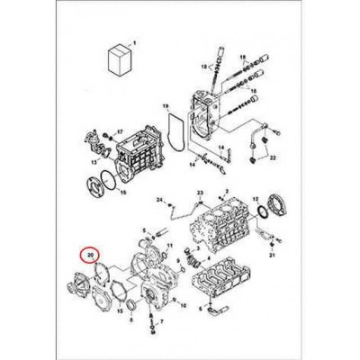 6680853 Прокладка водяного насоса Bobcat 6680853 Прокладка водяного насоса Bobcat