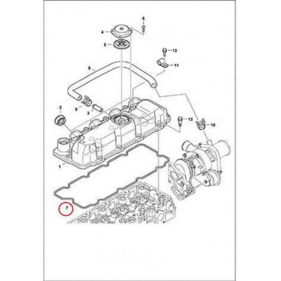 7000673 Прокладка кришки клапанів Bobcat 7000673 Прокладка кришки клапанів Bobcat