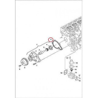 7000746 Прокладка водяного насоса Bobcat 7000746 Прокладка водяного насоса Bobcat