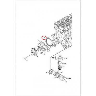 7008451 Прокладка водяного насоса Bobcat 7008451 Прокладка водяного насоса Bobcat