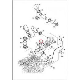 7008515 Прокладка турбокомпрессора Bobcat 7008515 Прокладка турбокомпрессора Bobcat