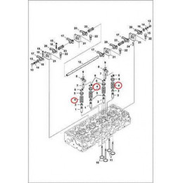 7000662 Пружина клапана Bobcat