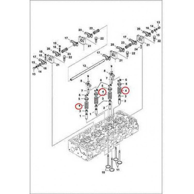7000662 Пружина клапана Bobcat 7000662 Пружина клапана Bobcat