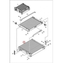 7025613 Радіатор водяний Bobcat 7025613 Радіатор водяний Bobcat