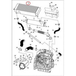7152356 Радіатор водяний Bobcat 7152356 Радіатор водяний Bobcat