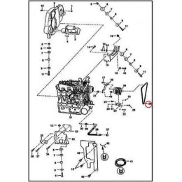 6675837 Ремень привода генератора Bobcat