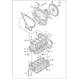 7000651 Сальник вала колінчастого задній Bobcat