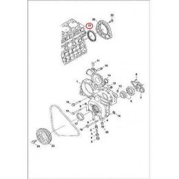 6680705 Сальник задний Bobcat