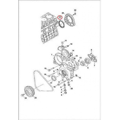 6680705 Сальник задний Bobcat