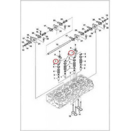 7000664 Вал важеля клапанів Bobcat