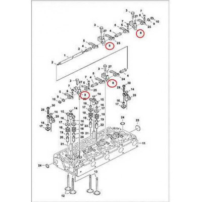 6680869 Стойкая коромысла Bobcat