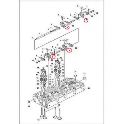 7017201 Стойкая коромысла Bobcat