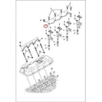 7000719 Трубка дренажная Bobcat