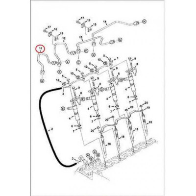 6685102 Трубка топливная высокого давления №1 Bobcat