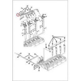 6698565 Трубка топливная высокого давления Bobcat