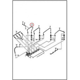 6655219 Трубка паливна високого тиску №1 Bobcat 6655219 Трубка паливна високого тиску №1 Bobcat