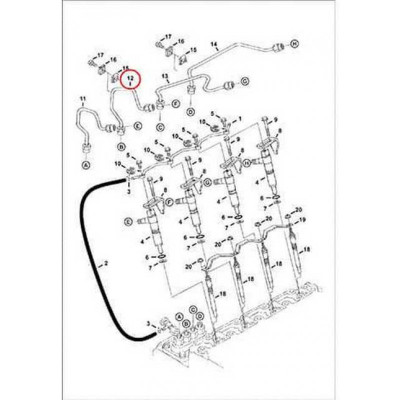 6685103 Трубка топливная высокого давления №2 Bobcat