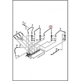 6655221 Трубка паливна високого тиску №3 Bobcat 6655221 Трубка паливна високого тиску №3 Bobcat