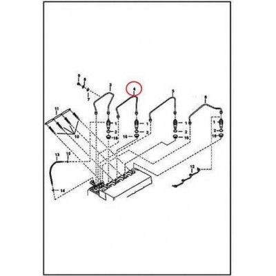 6655220 Трубка топливная высокого давления №2 Bobcat