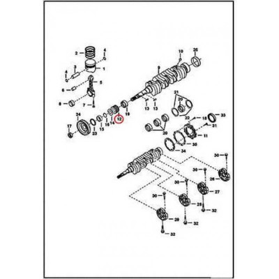 6598142 Шестерня вала колінчастого Bobcat 6598142 Шестерня вала колінчастого Bobcat