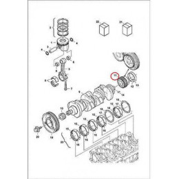 7008433 Шестерня вала коленчатого (большая) Bobcat