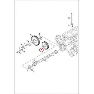 7017197 Шестерня распределительного вала Bobcat