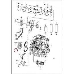 7130942 Шків маховика Bobcat 7130942 Шків маховика Bobcat