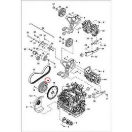 7141780 Шків маховика Bobcat 7141780 Шків маховика Bobcat