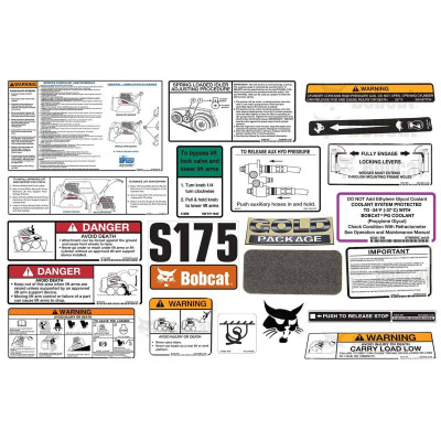 Комплект наклейок S175 Bobcat, 6904996