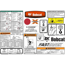Комплект внутрішніх та зовнішніх наклейок моделі 430 Bobcat, 6986668