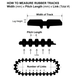 Резиновая гусеница для мини-экскаватора Bobcat 350x54,5x88, 6988847