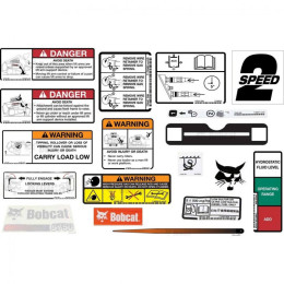 Комплект наклеек для внутреннего и внешнего перевода S750 Bobcat, 6990490