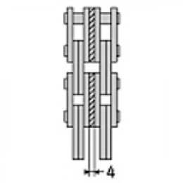 Цепь стрелы (подъемного устройства) погрузчика 4x4 (21)