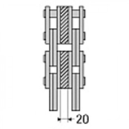 Цепь стрелы (подъемного устройства) погрузчика 4x4 (25)