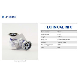 FILTREC A110C10 SPIN-ON CARTRIDGE FILTREC A110C10 SPIN-ON CARTRIDGE