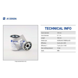 FILTREC A120G06 SPIN-ON CARTRIDGE FILTREC A120G06 SPIN-ON CARTRIDGE